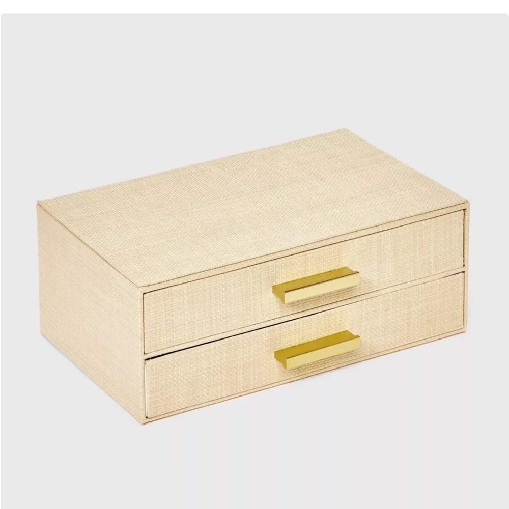 Target A New Day Cream 2 Drawer Jewelry Organizer NWT